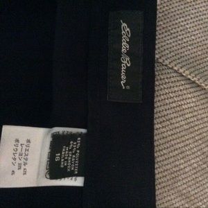 Eddie Bauer midi black gore skirt